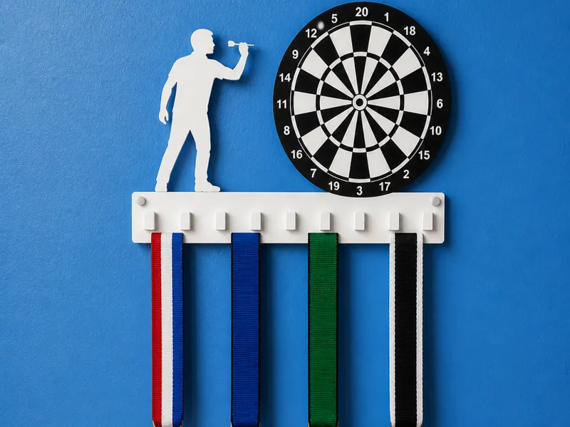Darts Player Medal Hanger - Darts medal rack