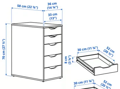 ALEX Drawer unit (GridInfinity)