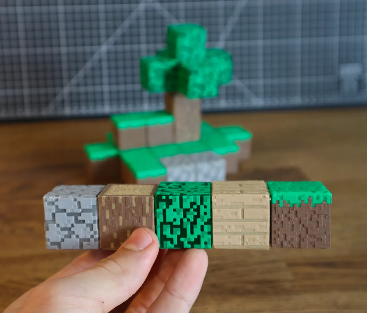 Magnetic Minecraft blocks view 4