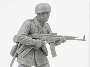 Modelo para impresión 3D: WWII Deutscher Soldat Fallschirmjäger 1:35. Referencia del modelo original.