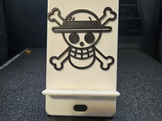 Straw Hat Jolly Roger Phone Stand