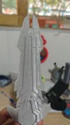 Print in Place small sword, smaller size, core not rotatable 0.16mm layer, 2 walls, 15% infill