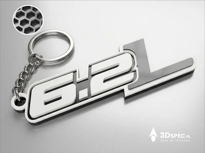 ENGINE 6.2L V8 keychain