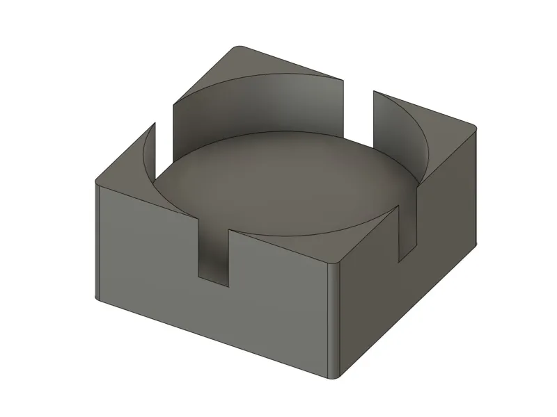 8x8x4 mm block housing for 8x2mm round magnet
