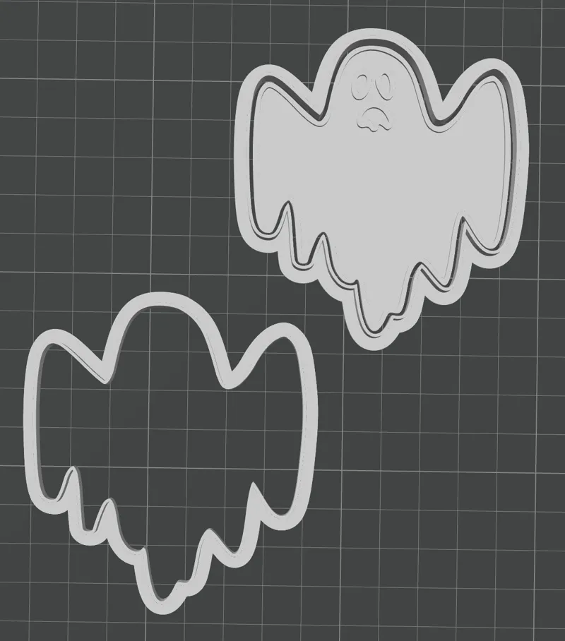 Ghost Cookie Cutter - Ver B
