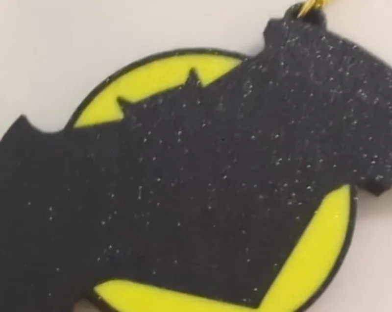 Modern Batman Logo Keychain