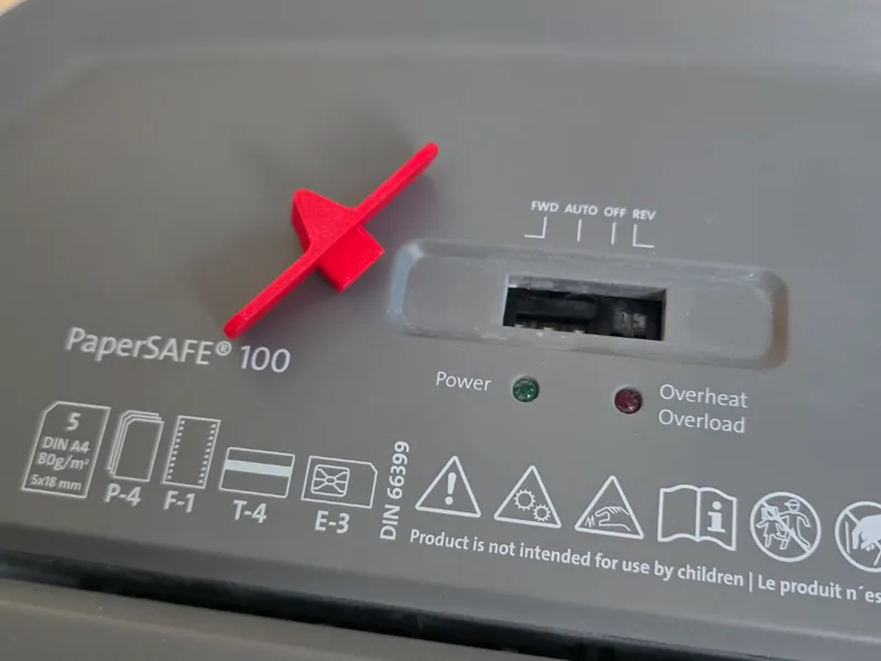 Dahle Shredder Switch