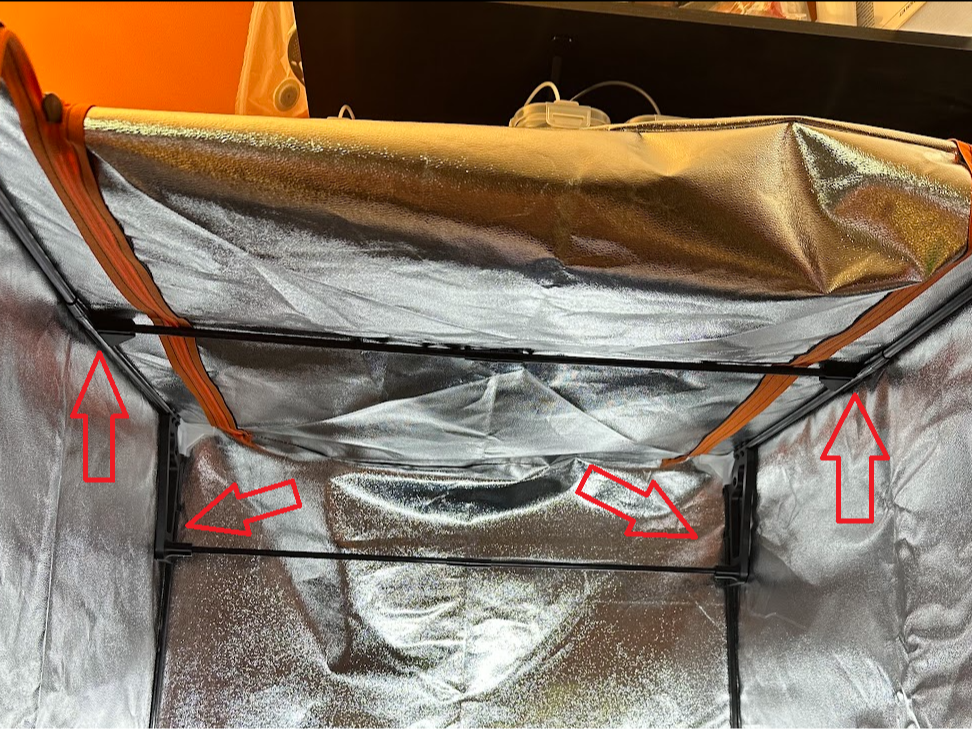 Printer Enclosure Tent Frame Relocator Brackets