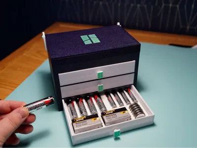 Bambu Lab A1 Organizing Box - Batteries / Hotends