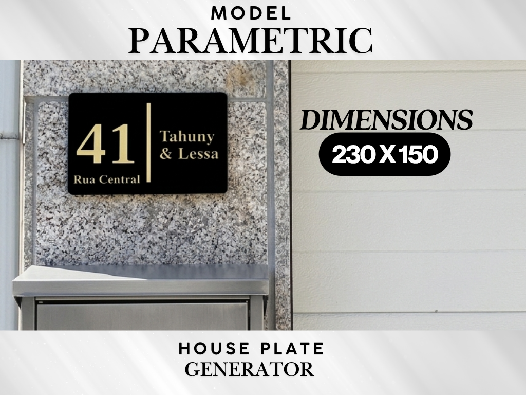 Generator for House/Apartment/Office Number Plate