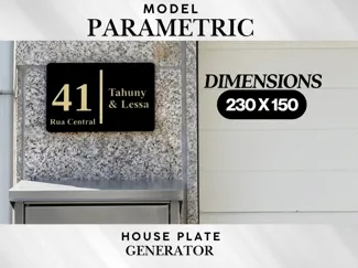 Generator for House/Apartment/Office Number Plate