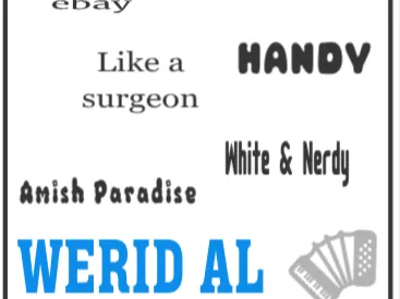 Weird Al sign