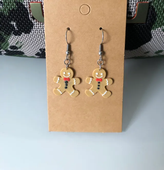 Gingerbread Man earrings AMS