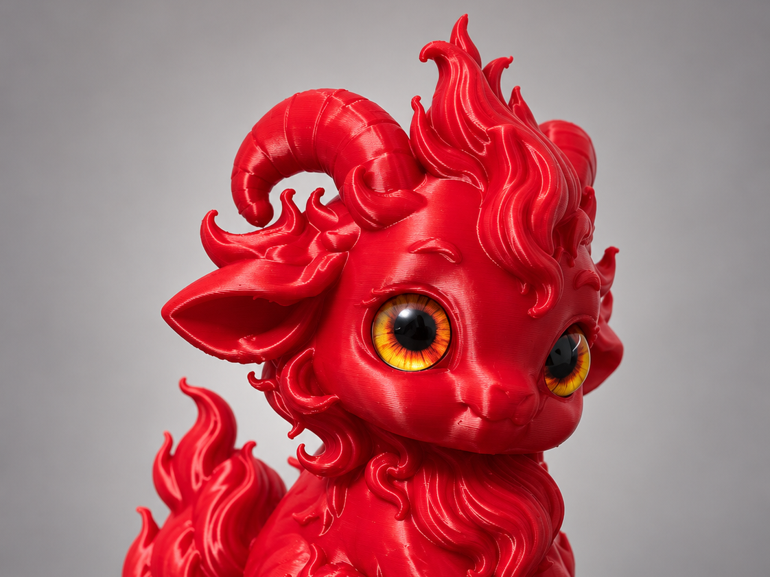 Fire Goat 2027 — New Year Cute Zodiac Figurine - 1