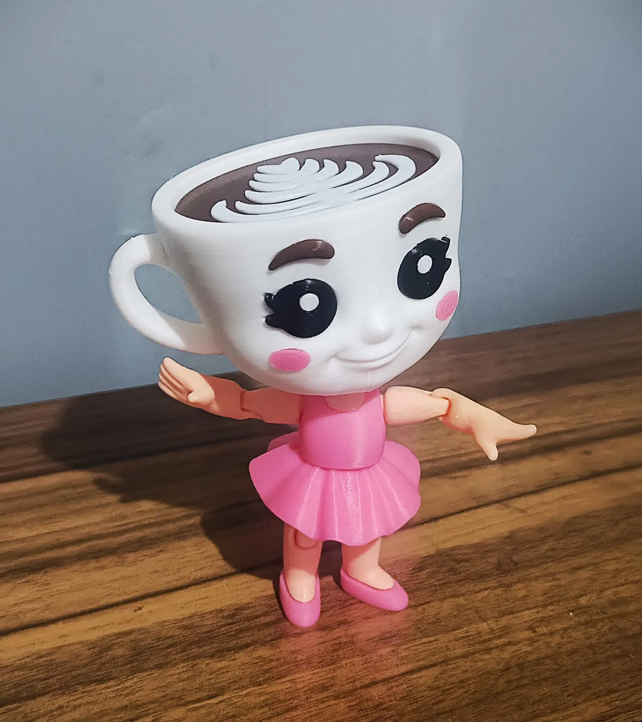 Ballerina capuchina articulated toy view 2
