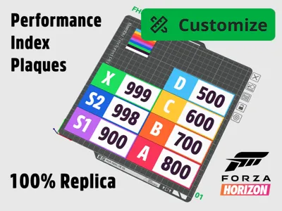 [Customizable] FH5 Performance Index Plaque 地平线5 
