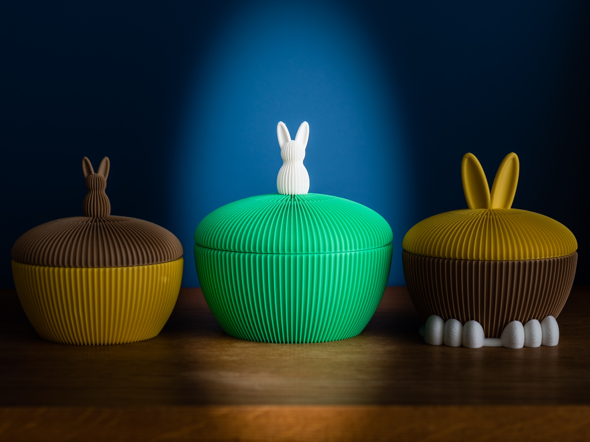 Miniatura 2 do modelo 3D Ribbed Easter Basket