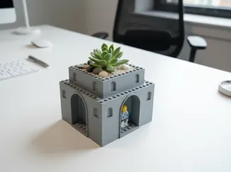 Brick Compatible Castle Planter