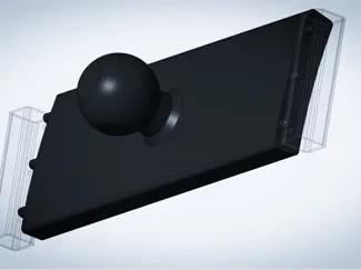 Octavia MK1 Mid Vent Phone Mount Adapter 17mm Ball