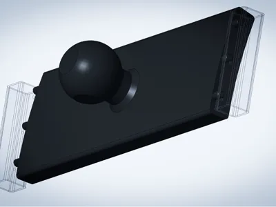 Octavia MK1 Mid Vent Phone Mount Adapter 17mm Ball