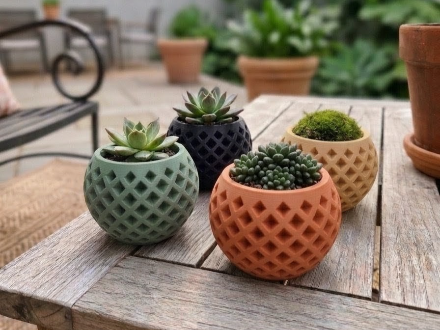 Minimal Geometric Succulent Planter