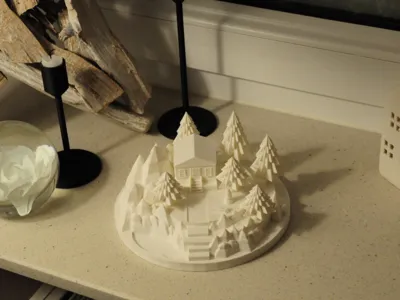 Christmas snow house
