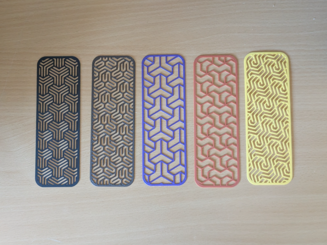 Miniatura 2 do modelo 3D Hexagon geometry bookmarks