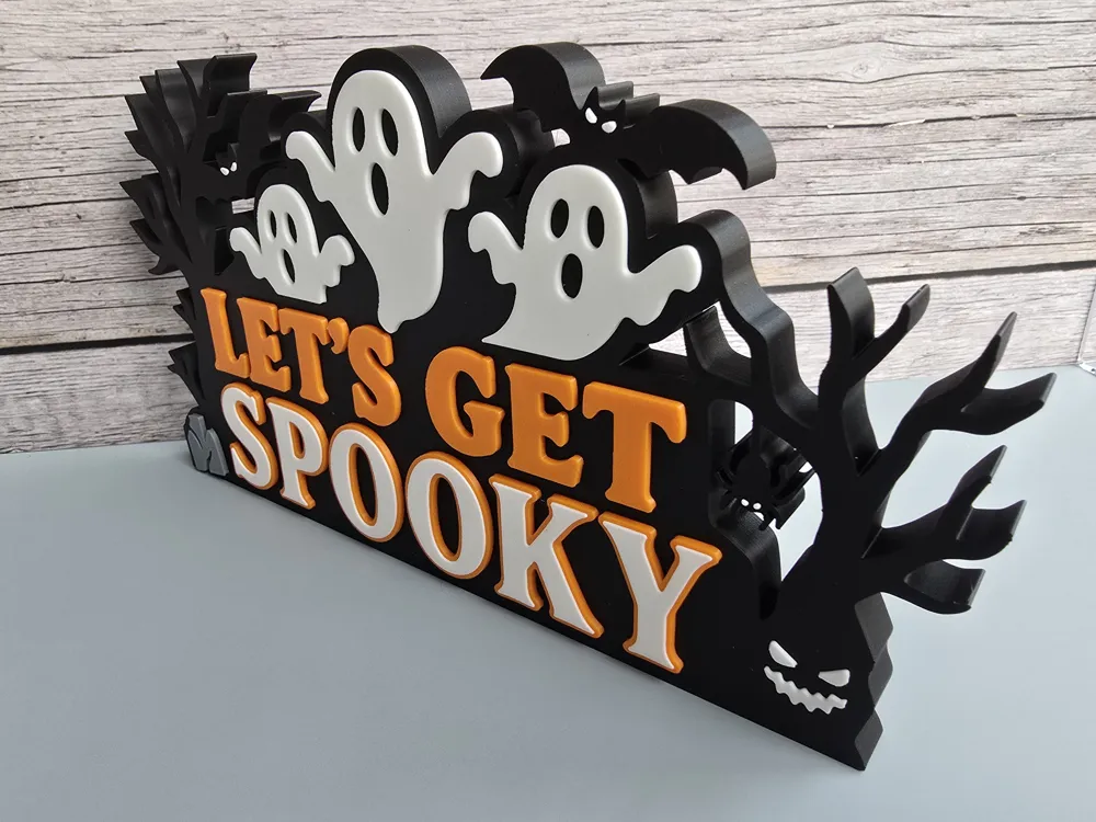 Let's Get Spooky Sign by Rakenra MakerWorld: Download Free 3D Models
