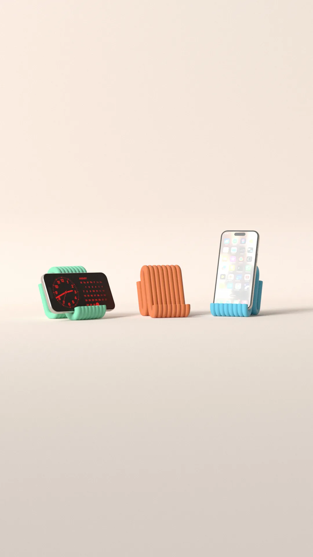 mobile phone stand. aesthtic wiggle phone rest view 4
