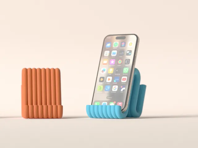 mobile phone stand. aesthtic wiggle phone rest