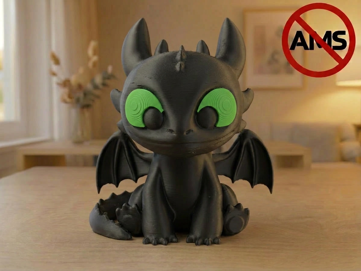 Toothless – Figurine (AMS + No AMS Versions) 