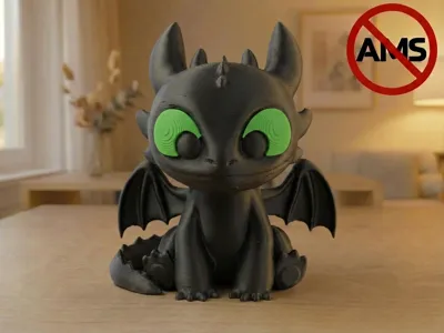 Toothless – Figurine (AMS + No AMS Versions)