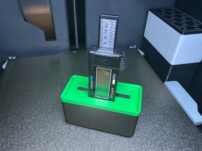 Depth Gauge / depth calipers Gridfinity bin (2x1)