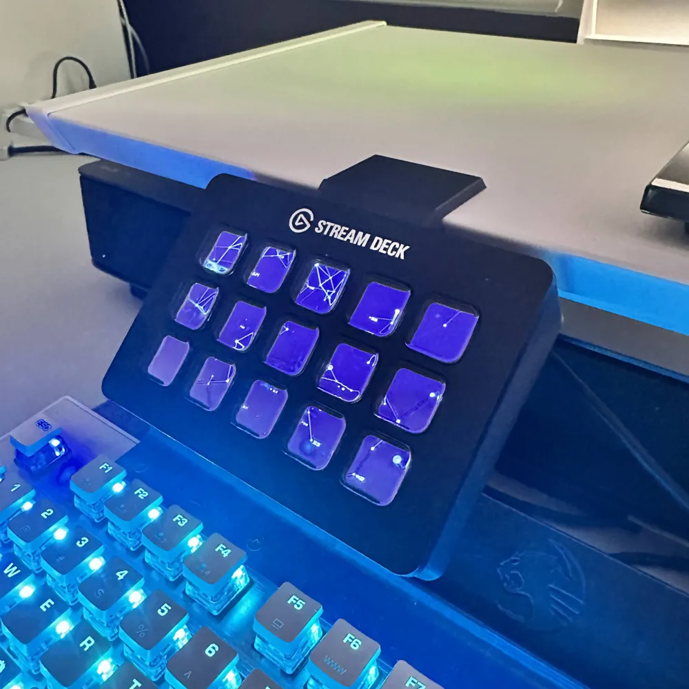 Stream Deck MK2 Mount Secretlab Magnus Desk Riser - Free 3D Print Model ...