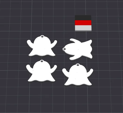 Pendientes Halloween Emoji Fantasma view 3
