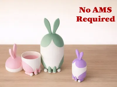 Easter Bunny Container with Lid (3 sizes, no AMS)