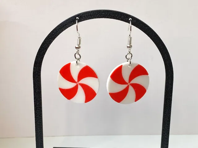 Peppermint Swirl Earrings