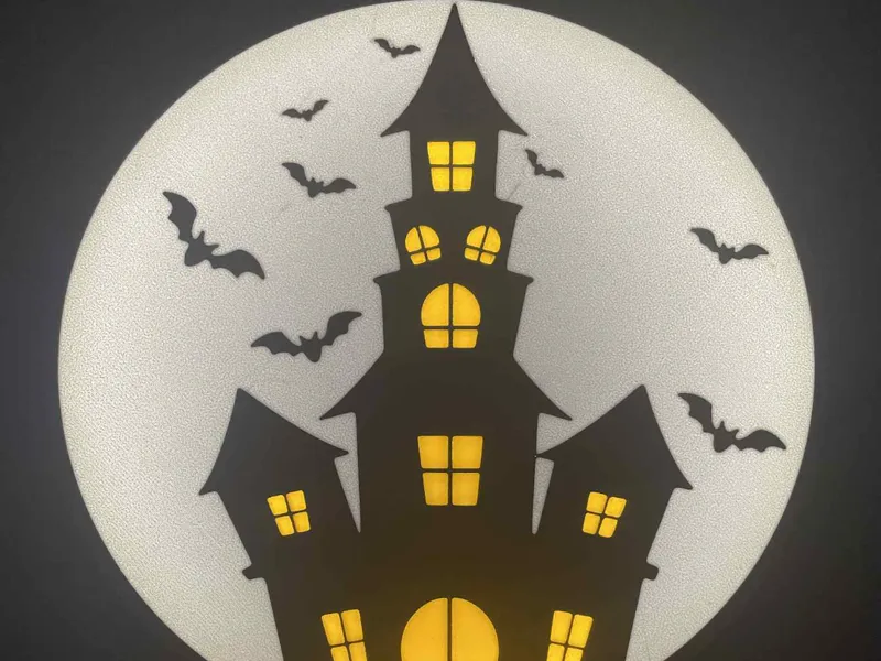 Halloween Moon Lamp