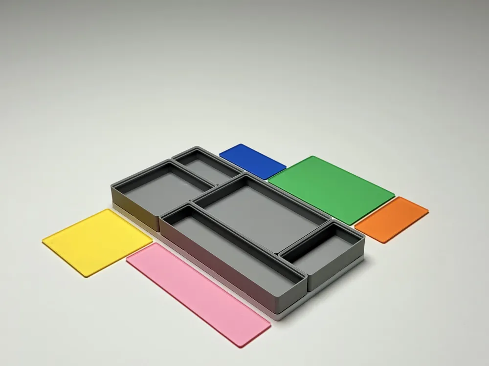 Printed Color Inlay Gridfinity Inlays - COLOR - Free 3D Print Model - MakerWorld