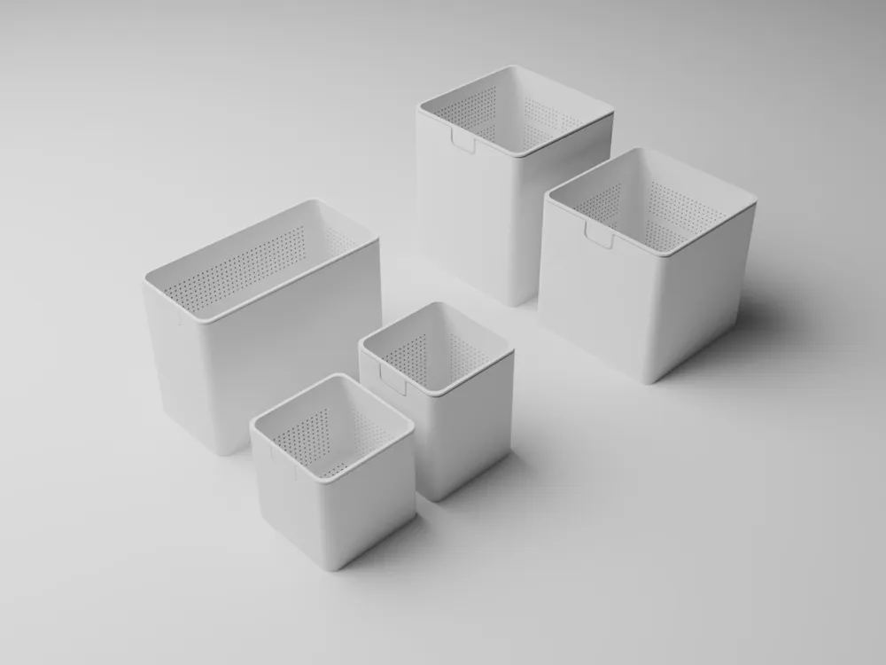 Square double-layer self-watering breathable minimalist plant pot set ...