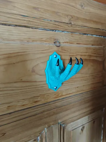 Adorno temático: Dragon Claw Wall Hook Fantasy Wall Decor — vista de referencia 3