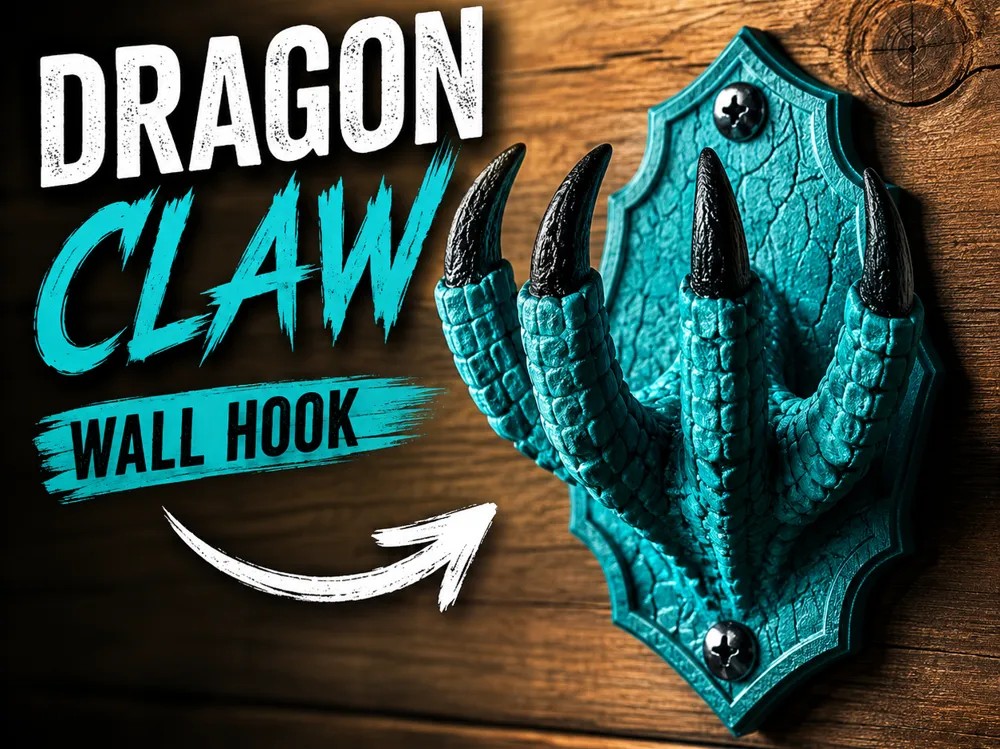 Adorno temático: Dragon Claw Wall Hook Fantasy Wall Decor. Referencia del modelo original.