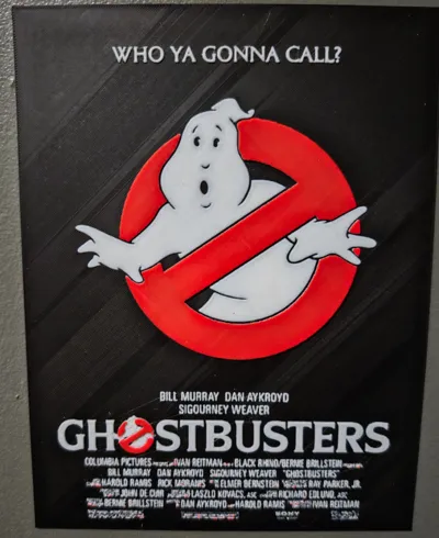 GHOST BUSTERS-MOVIE COVER - HUEFORGE - 3 COLOURS
