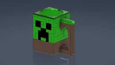 Minecraft Mug Model Minecraft Can Mugger - Free 3D Print Model - MakerWorld