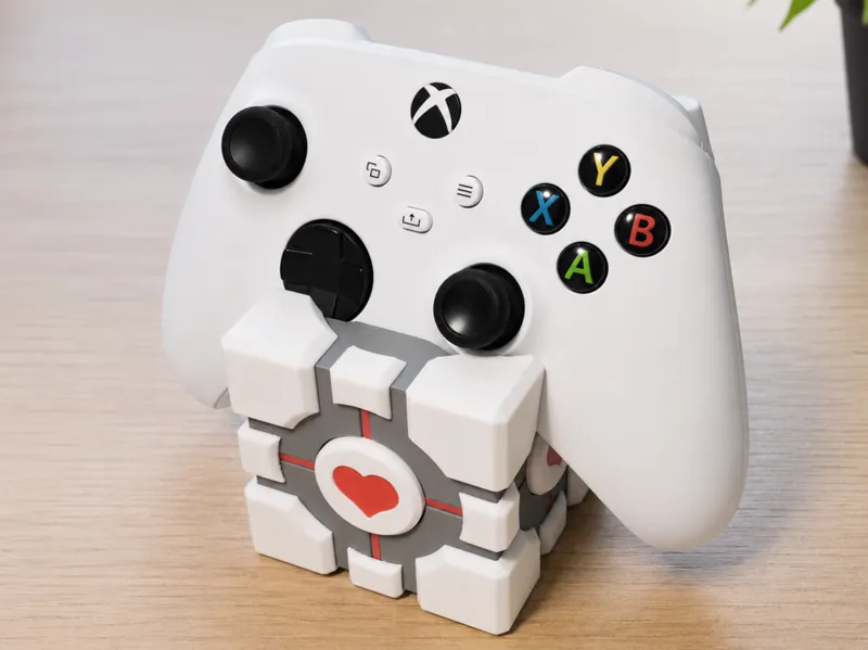 Portal Cube Stand - Xbox Controller