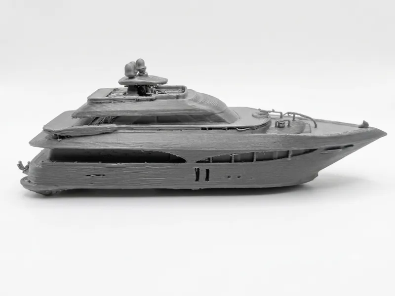 Miniature of a modern Yacht (floating toy)