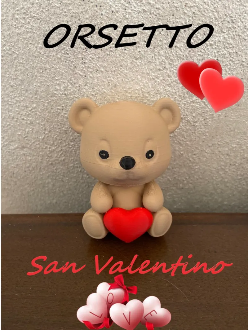 Orsetto con cuore San Valentino