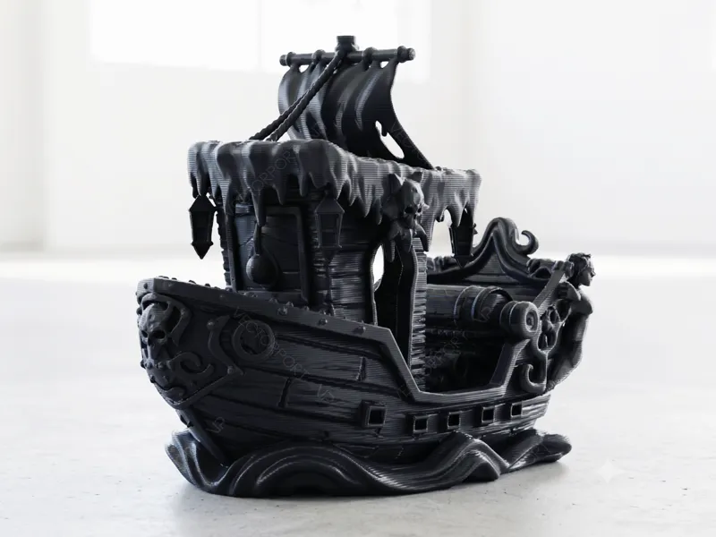 Ghost Ship Miniature Haunted Pirate Boat #031