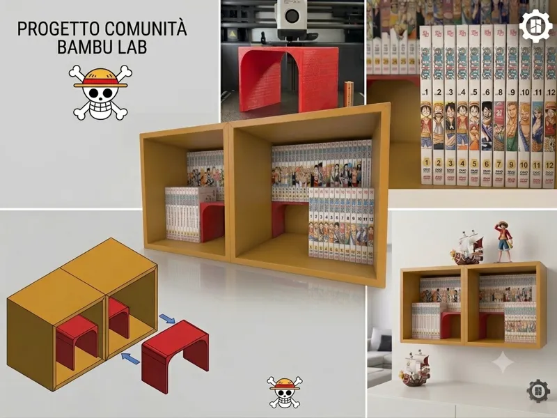 Modular Manga Riser for IKEA EKET Shelf
