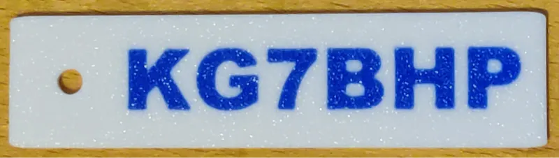 HAM Call Sign Tag